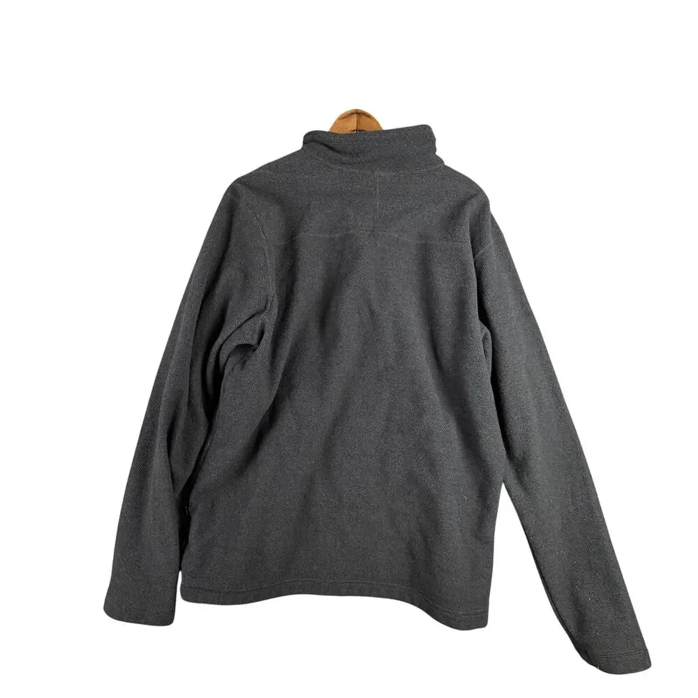 The North Face Mens XL Quarter Zip Fleece Pullover‎ Black Lightweight